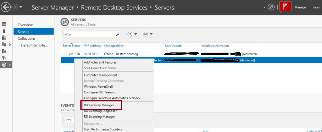 Server manager