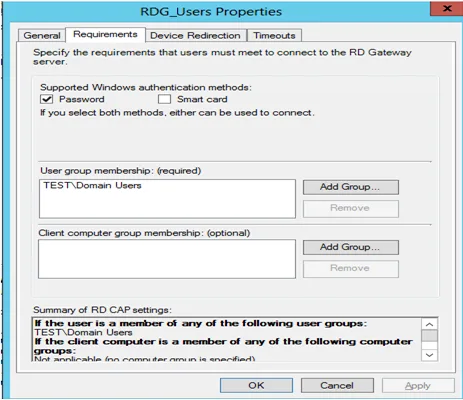 User properties